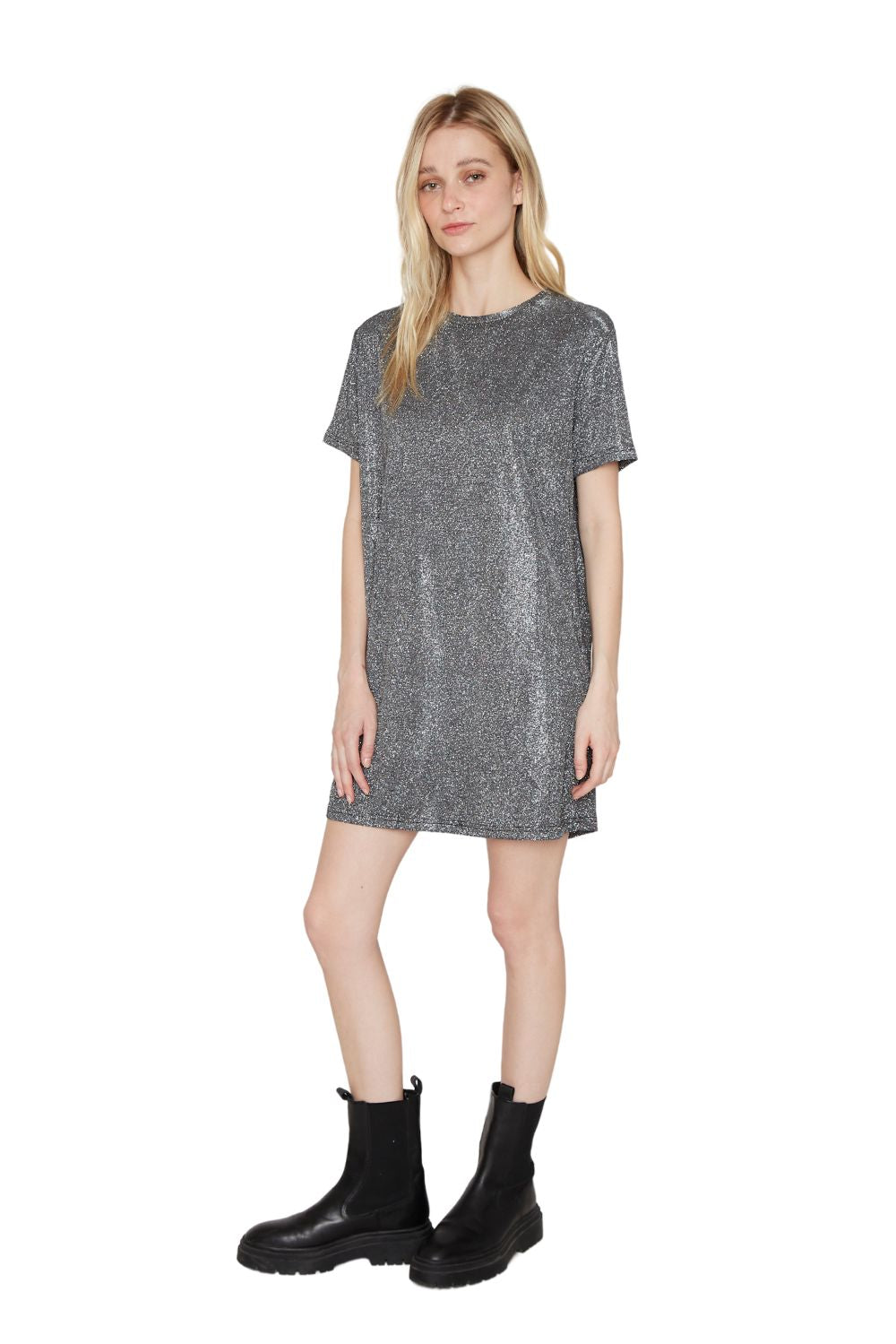 Vestido Glitter gris