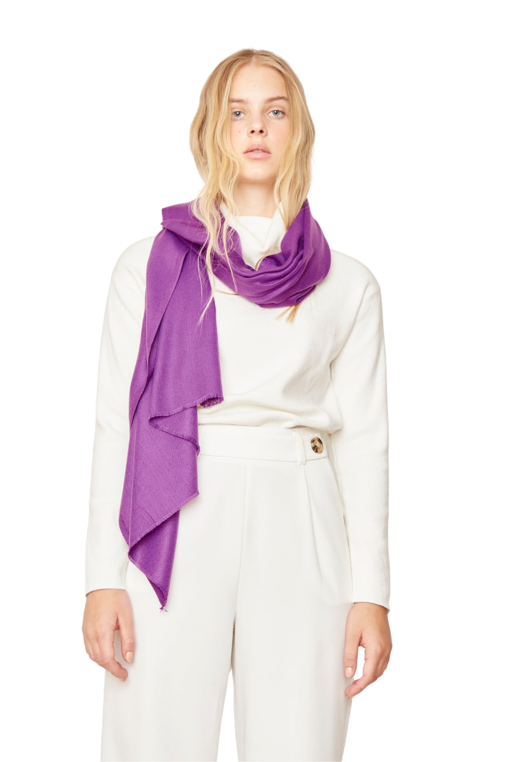Bufanda morada