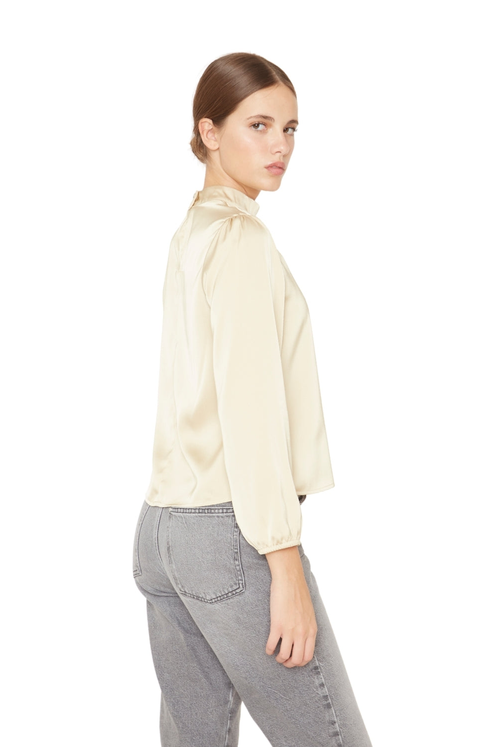 Blusa Paula II satin dorada