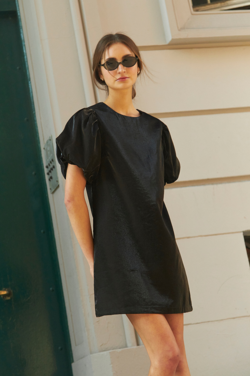 Vestido Siena bright negro