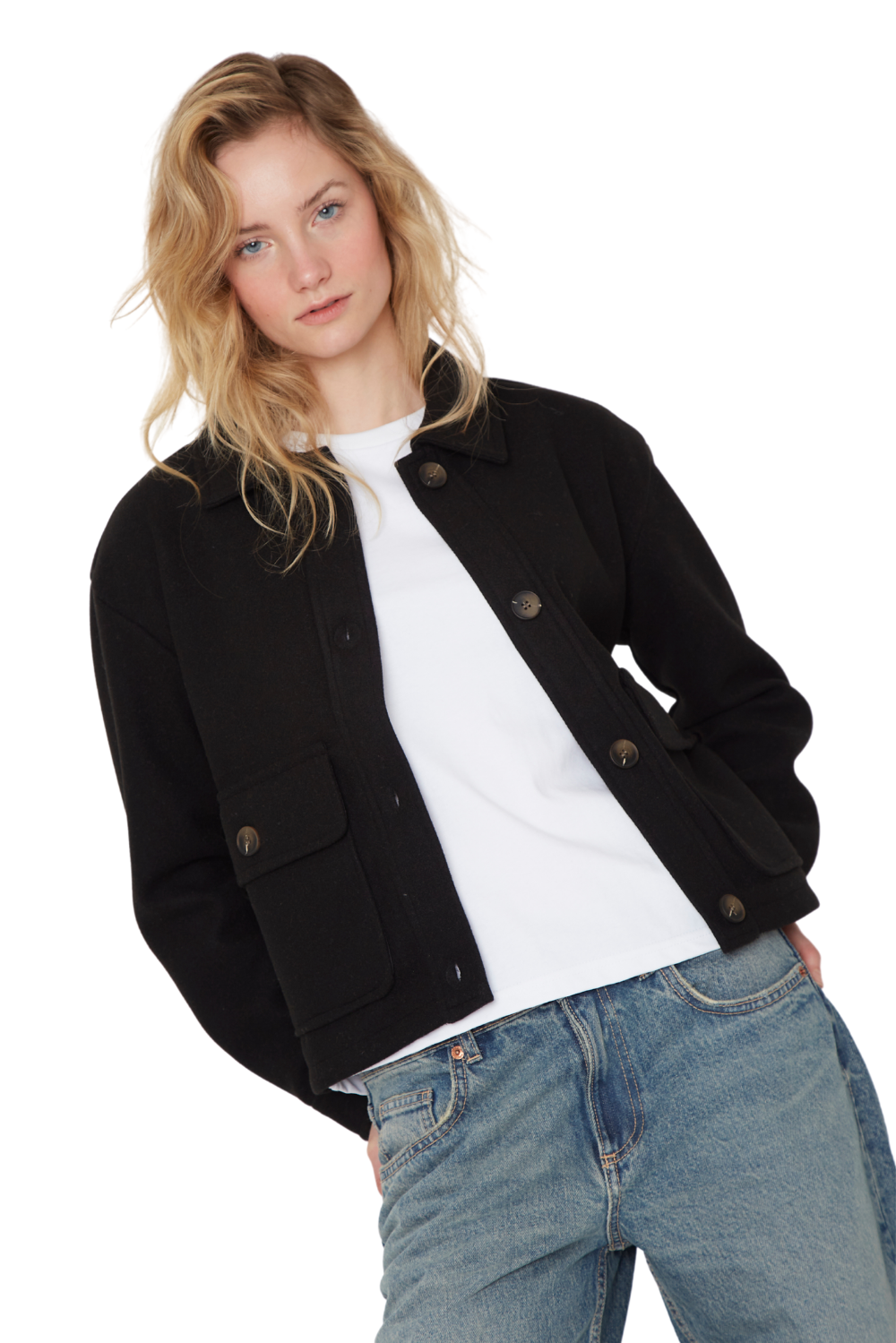 Chaqueta Cargo negra